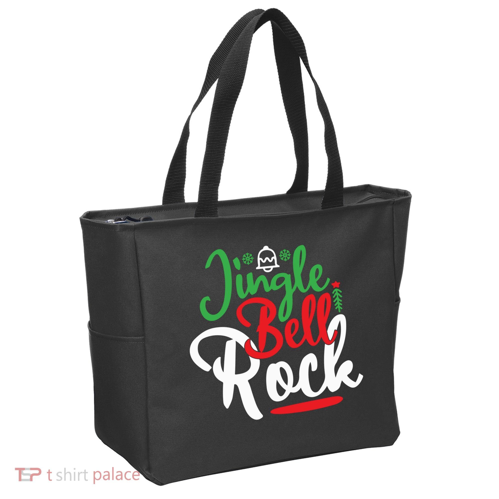 Jingle Bell Rock Christmas Tote Bag
