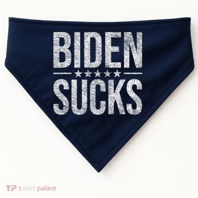 JOE BIDEN SUCKS ANTI BIDEN Biden Suck USA-Made Doggie Bandana