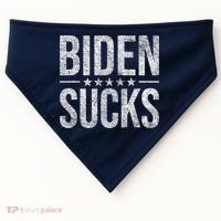 JOE BIDEN SUCKS ANTI BIDEN Biden Suck USA-Made Doggie Bandana thumb 0