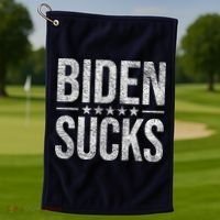 JOE BIDEN SUCKS ANTI BIDEN Biden Suck Golf Towel thumb 1