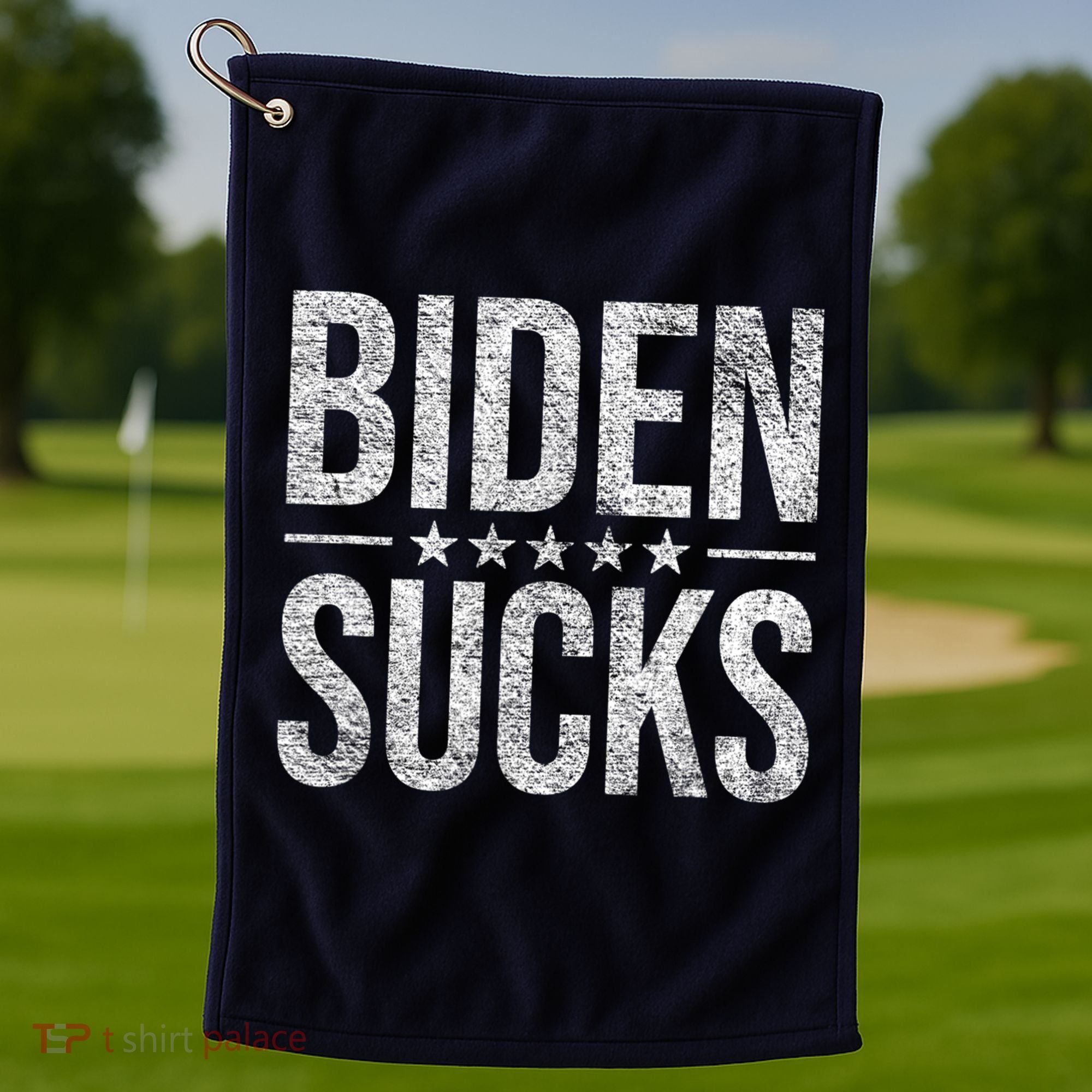 JOE BIDEN SUCKS ANTI BIDEN Biden Suck Golf Towel