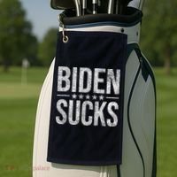 JOE BIDEN SUCKS ANTI BIDEN Biden Suck Golf Towel thumb 2