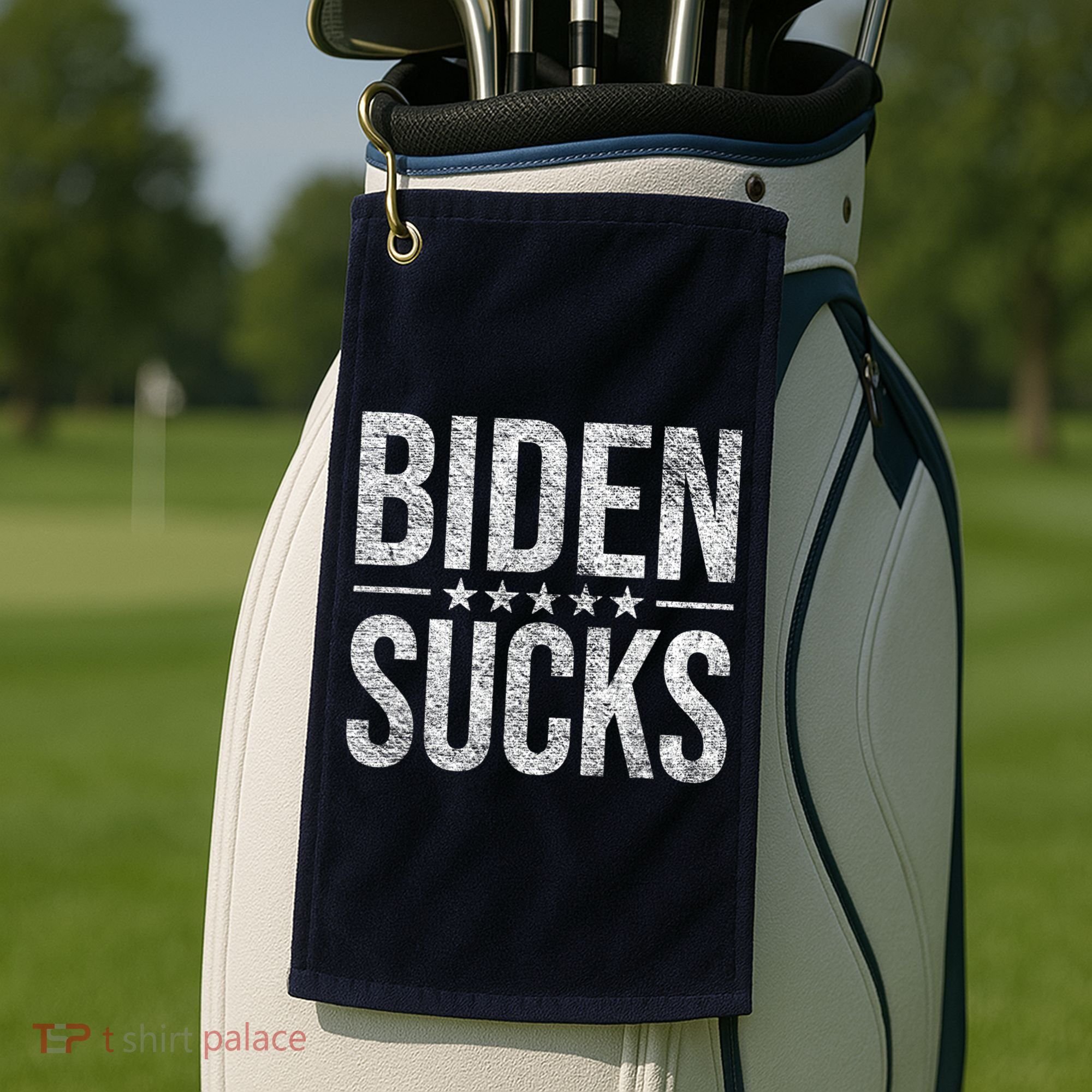 JOE BIDEN SUCKS ANTI BIDEN Biden Suck Golf Towel