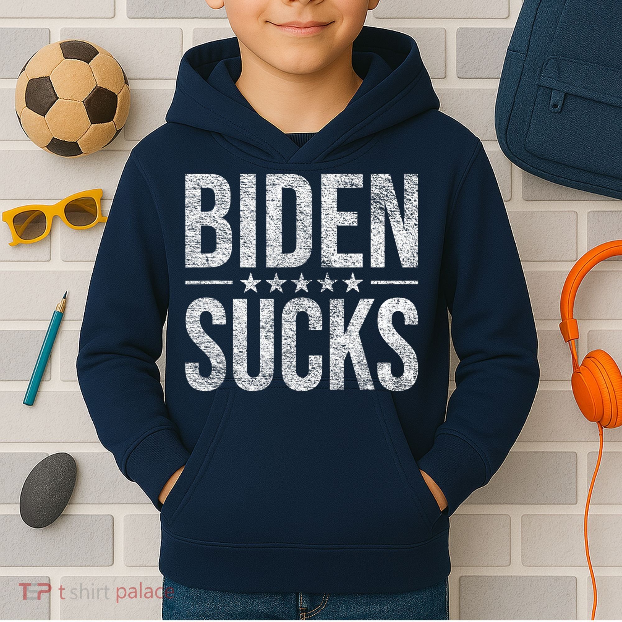 JOE BIDEN SUCKS ANTI BIDEN Biden Suck Kids Hoodie