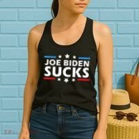 Joe Biden Sucks, Anti Biden Women's Tank Top thumb 2