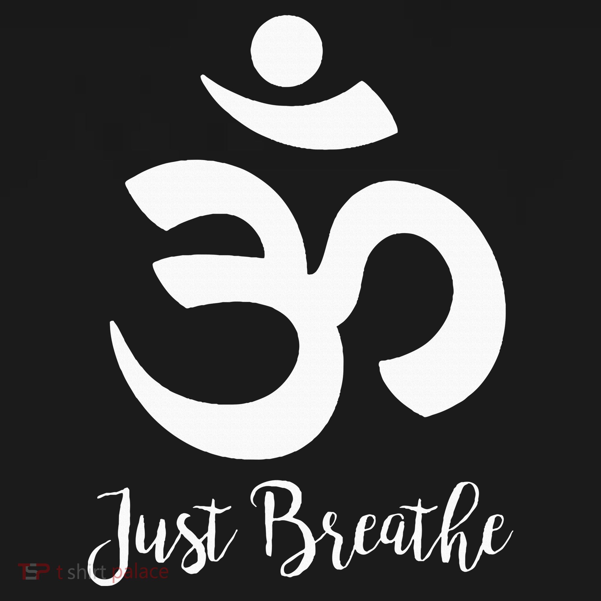 Just Breathe Spiritual Yoga Symbol Namaste Women's Tank Top
