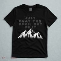 Just Beat The Devil Out Of It Mountain Scene Artist Humor T-Shirt thumb 5