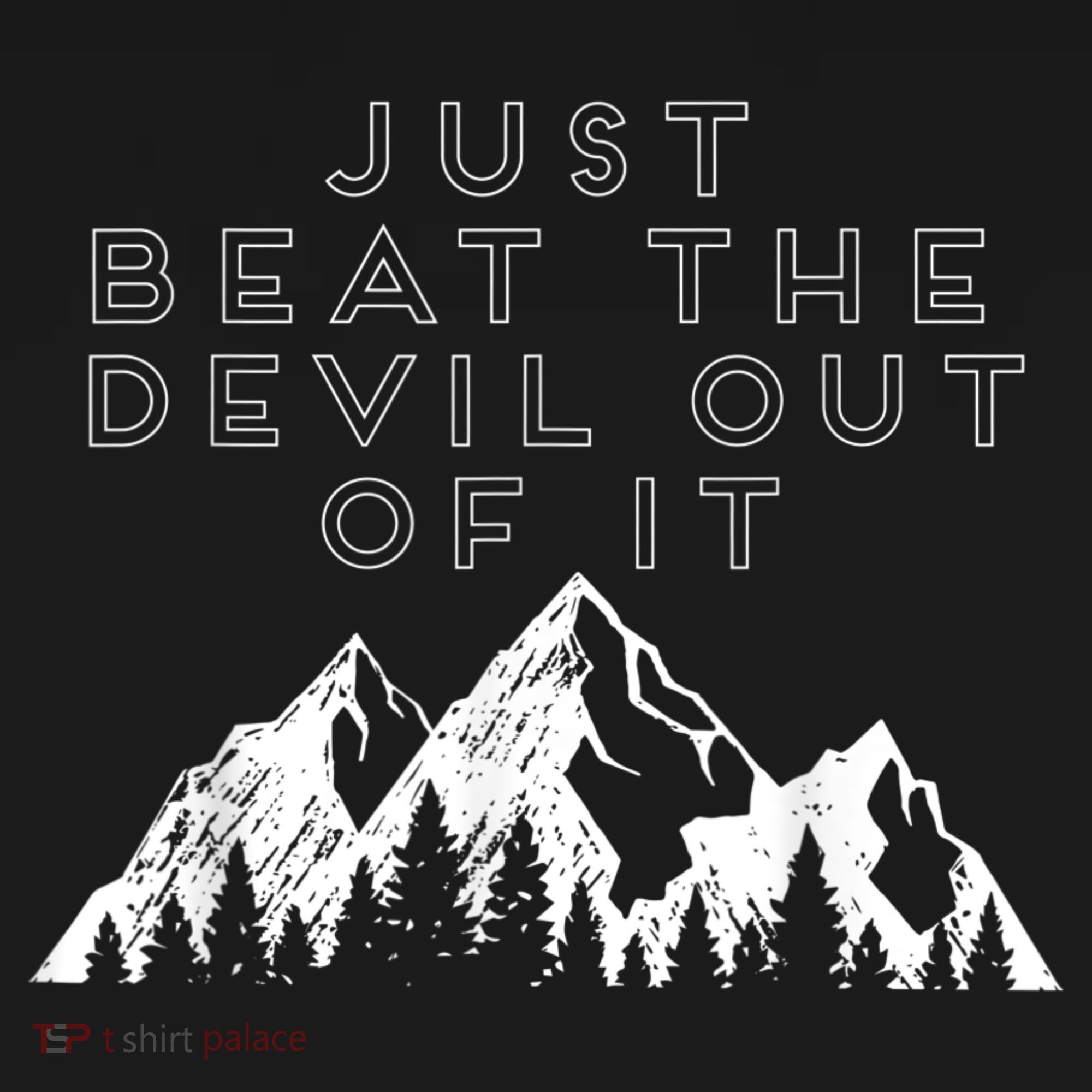 Just Beat The Devil Out Of It Mountain Scene Artist Humor Women's Hoodie