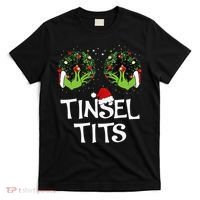 Jingle Balls Tinsel Tits Couples Christmas Matching Couple T-Shirt thumb 0