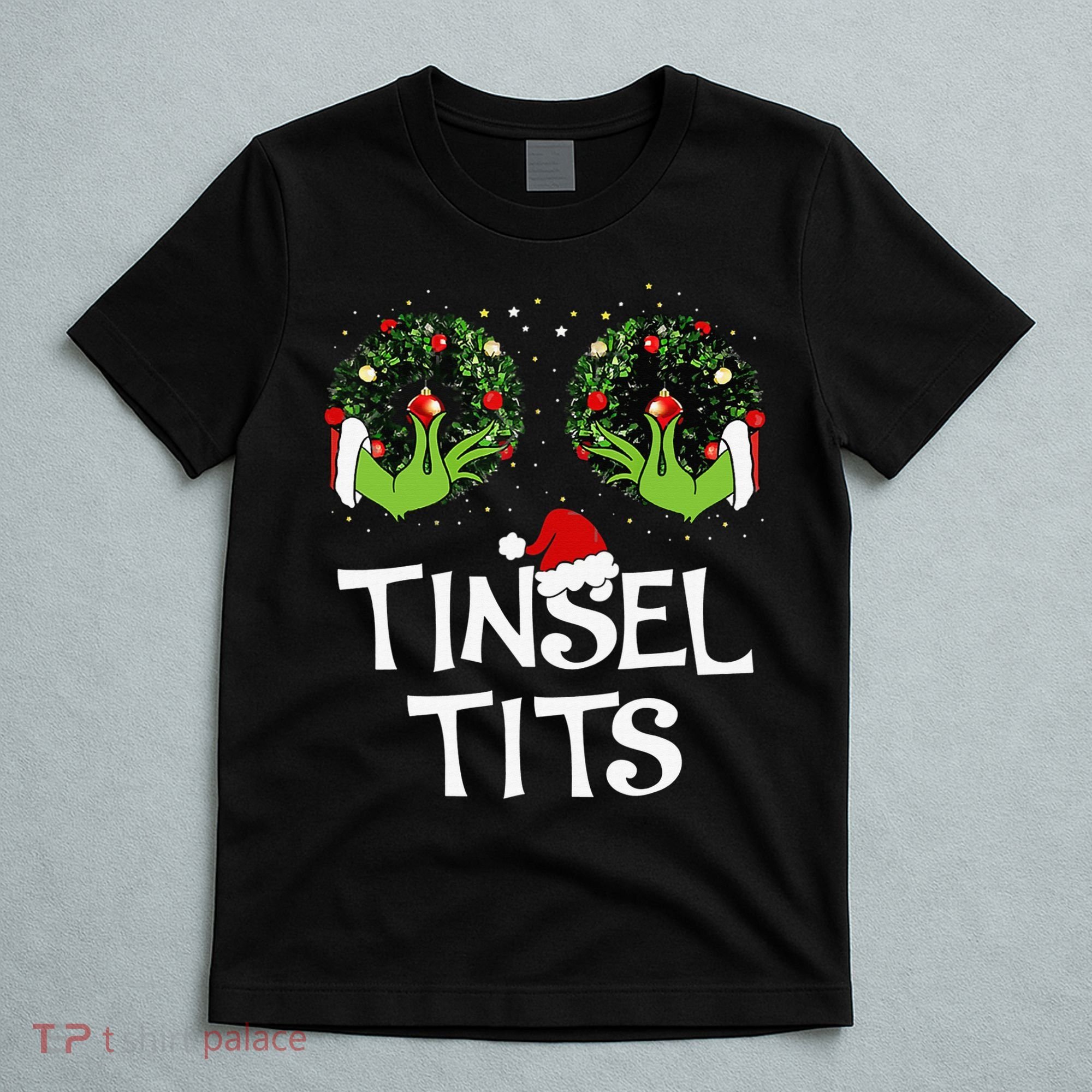Jingle Balls Tinsel Tits Couples Christmas Matching Couple T-Shirt