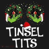 Jingle Balls Tinsel Tits Couples Christmas Matching Couple T-Shirt thumb 7
