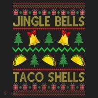 Jingle Bell Taco Shells Funny Christmas Mexican Gift Beanie thumb 2