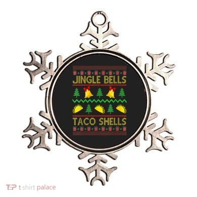 Jingle Bell Taco Shells Funny Christmas Mexican Gift Ornament