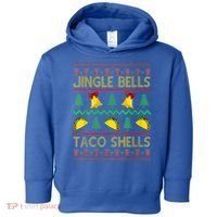 Jingle Bell Taco Shells Funny Christmas Mexican Gift Toddler Hoodie thumb 0