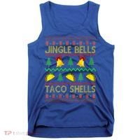 Jingle Bell Taco Shells Funny Christmas Mexican Gift Tank Top thumb 0