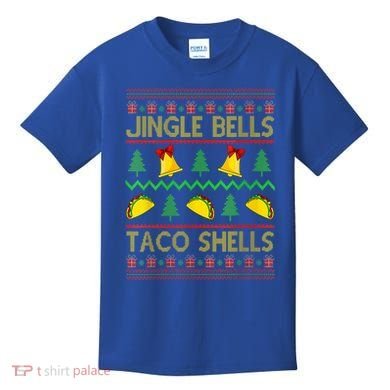 Jingle Bell Taco Shells Funny Christmas Mexican Gift Kids T-Shirt