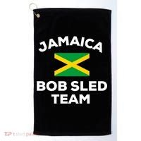Jamaica Bobsled Team Jamaican Flag Gift Golf Towel thumb 0