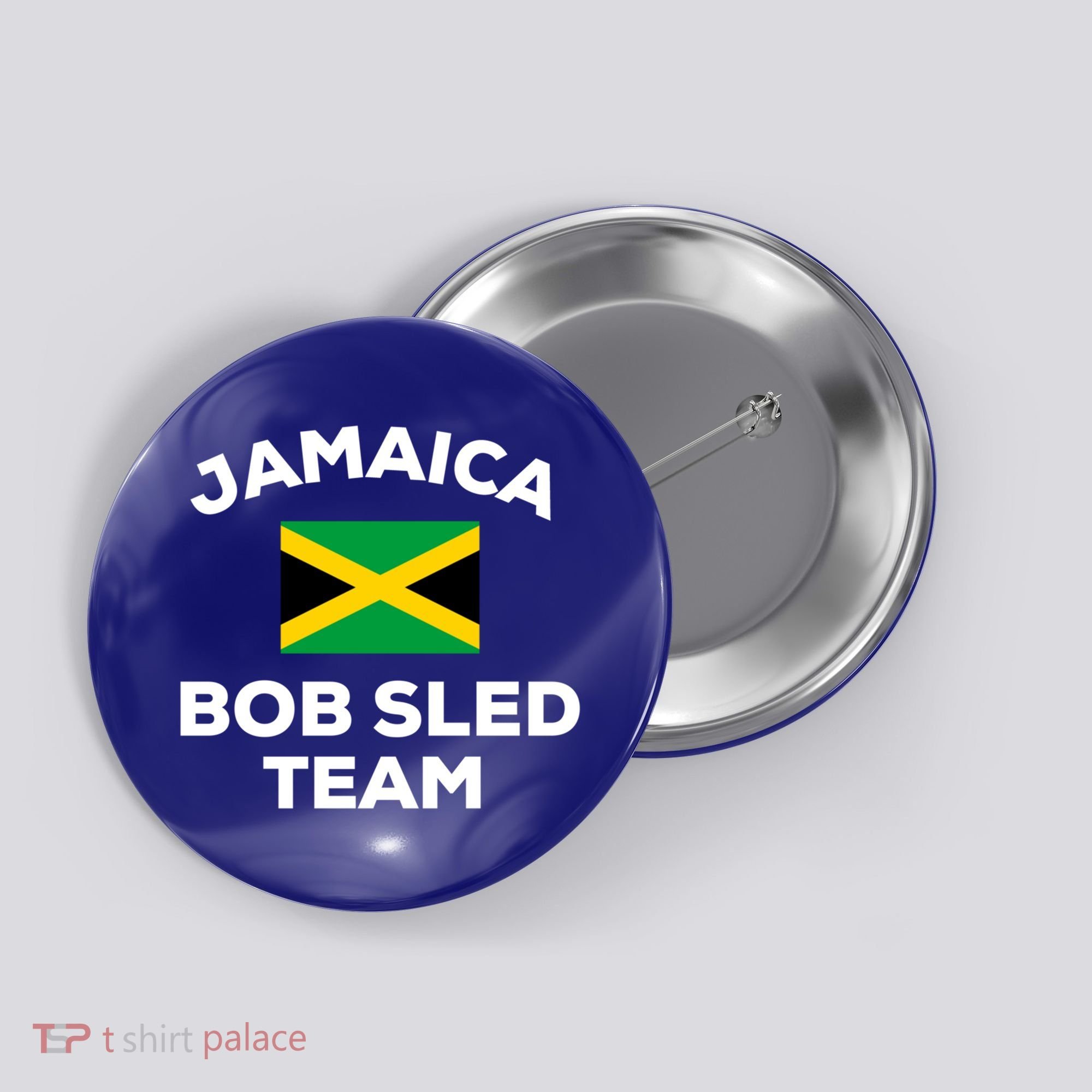 Jamaica Bobsled Team Jamaican Flag Gift Button