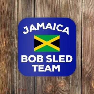 Jamaica Bobsled Team Jamaican Flag Gift Coaster