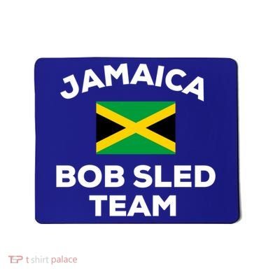 Jamaica Bobsled Team Jamaican Flag Gift Mousepad
