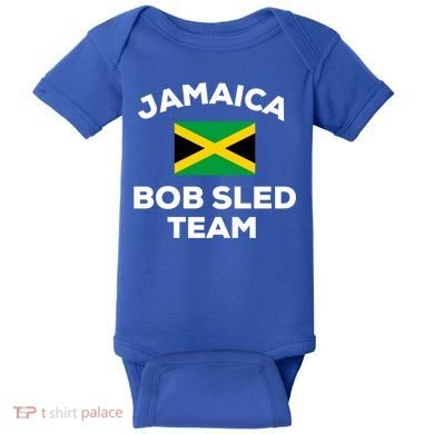 Jamaica Bobsled Team Jamaican Flag Gift Baby Bodysuit