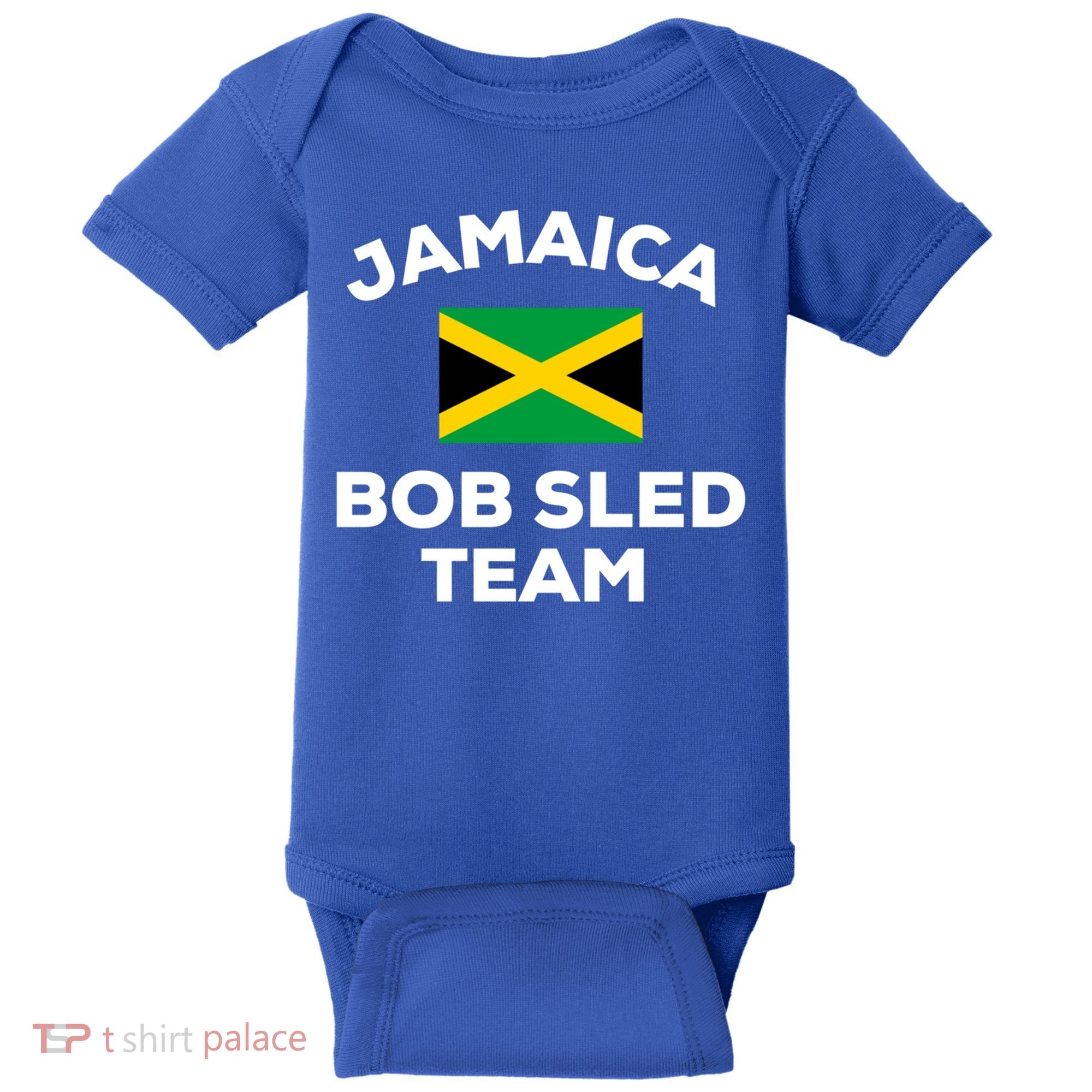 Jamaica Bobsled Team Jamaican Flag Gift Baby Bodysuit