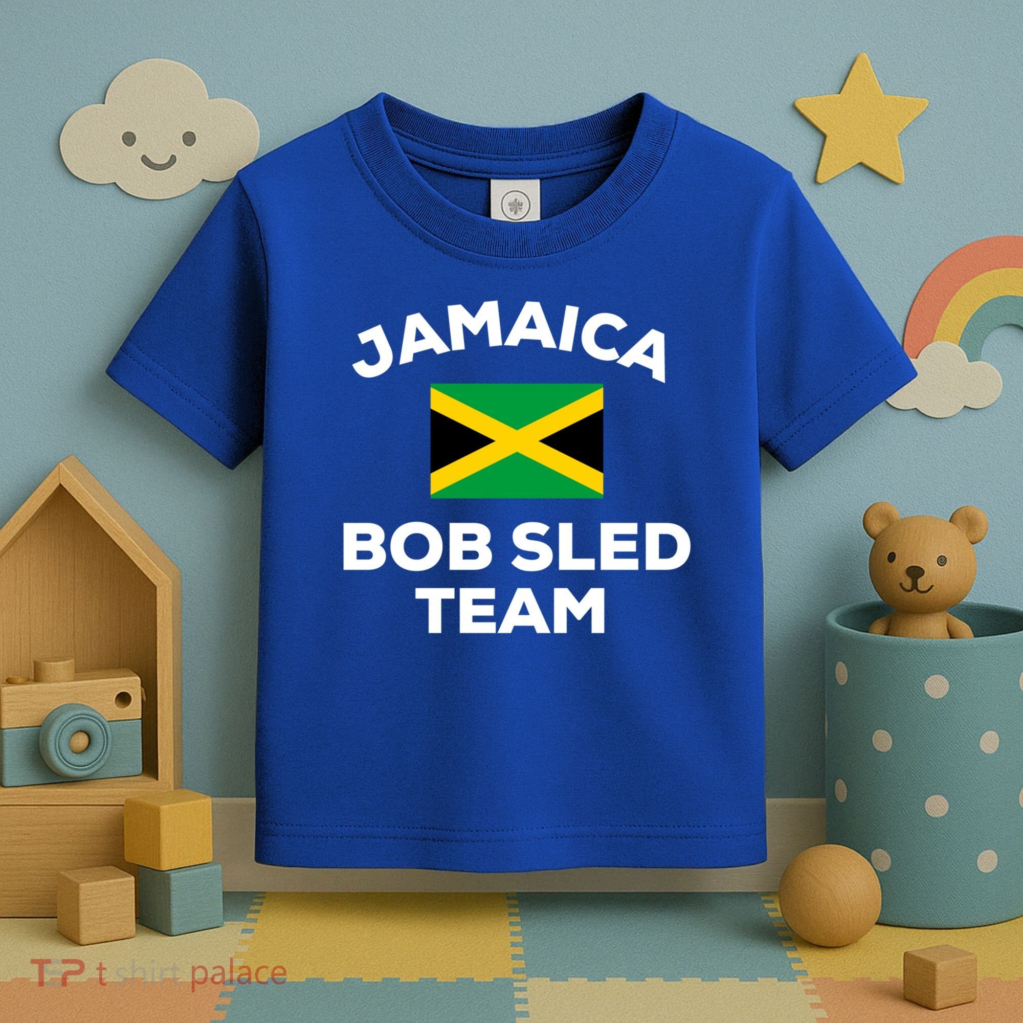 Jamaica Bobsled Team Jamaican Flag Gift Toddler T-Shirt