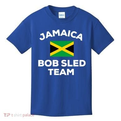 Jamaica Bobsled Team Jamaican Flag Gift Kids T-Shirt