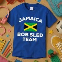 Jamaica Bobsled Team Jamaican Flag Gift Kids T-Shirt thumb 3