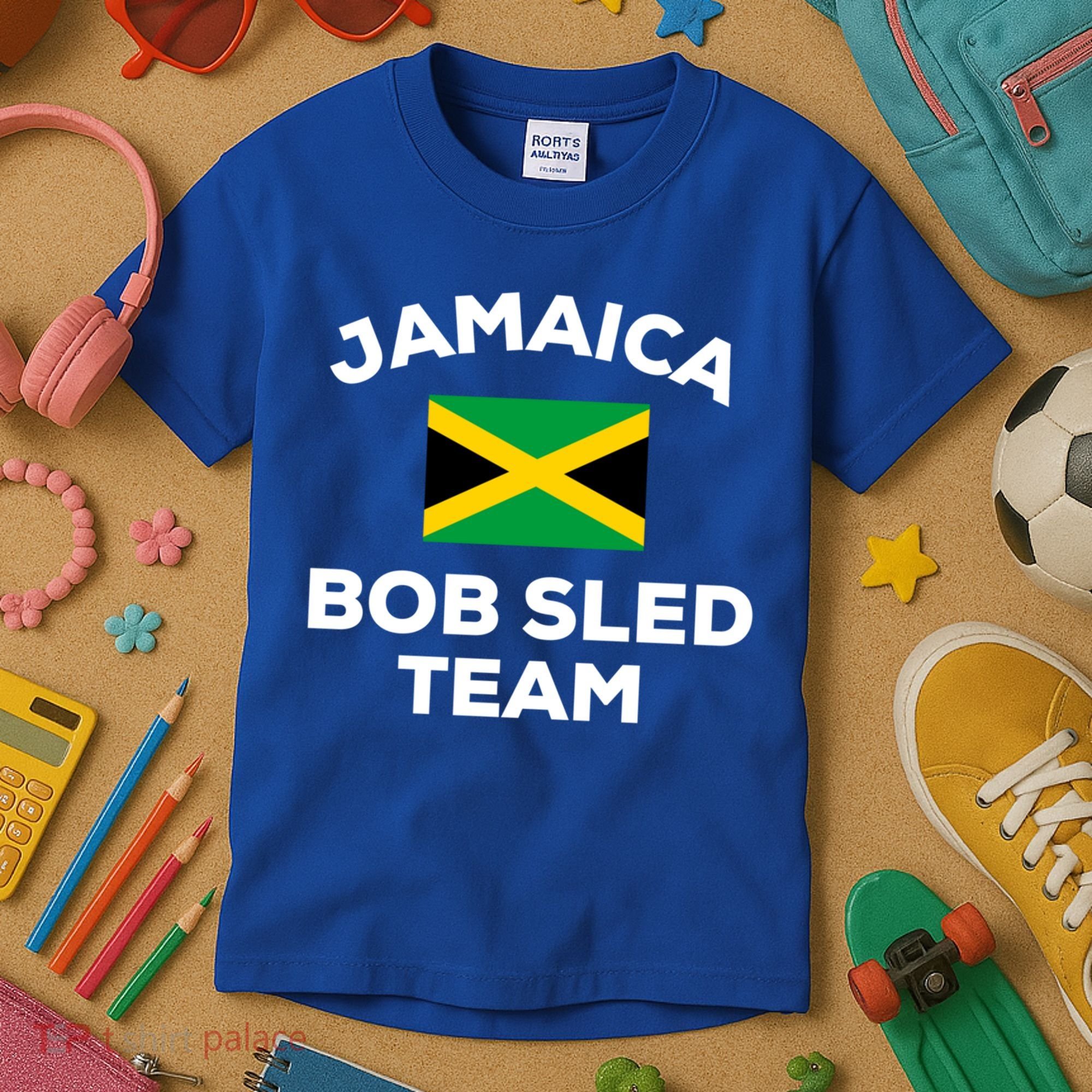 Jamaica Bobsled Team Jamaican Flag Gift Kids T-Shirt