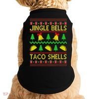 Jingle Bell Taco Shells Funny Christmas Mexican Doggie Tank thumb 0