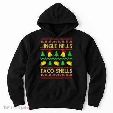 Jingle Bell Taco Shells Funny Christmas Mexican Hoodie