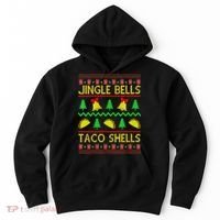 Jingle Bell Taco Shells Funny Christmas Mexican Hoodie thumb 0