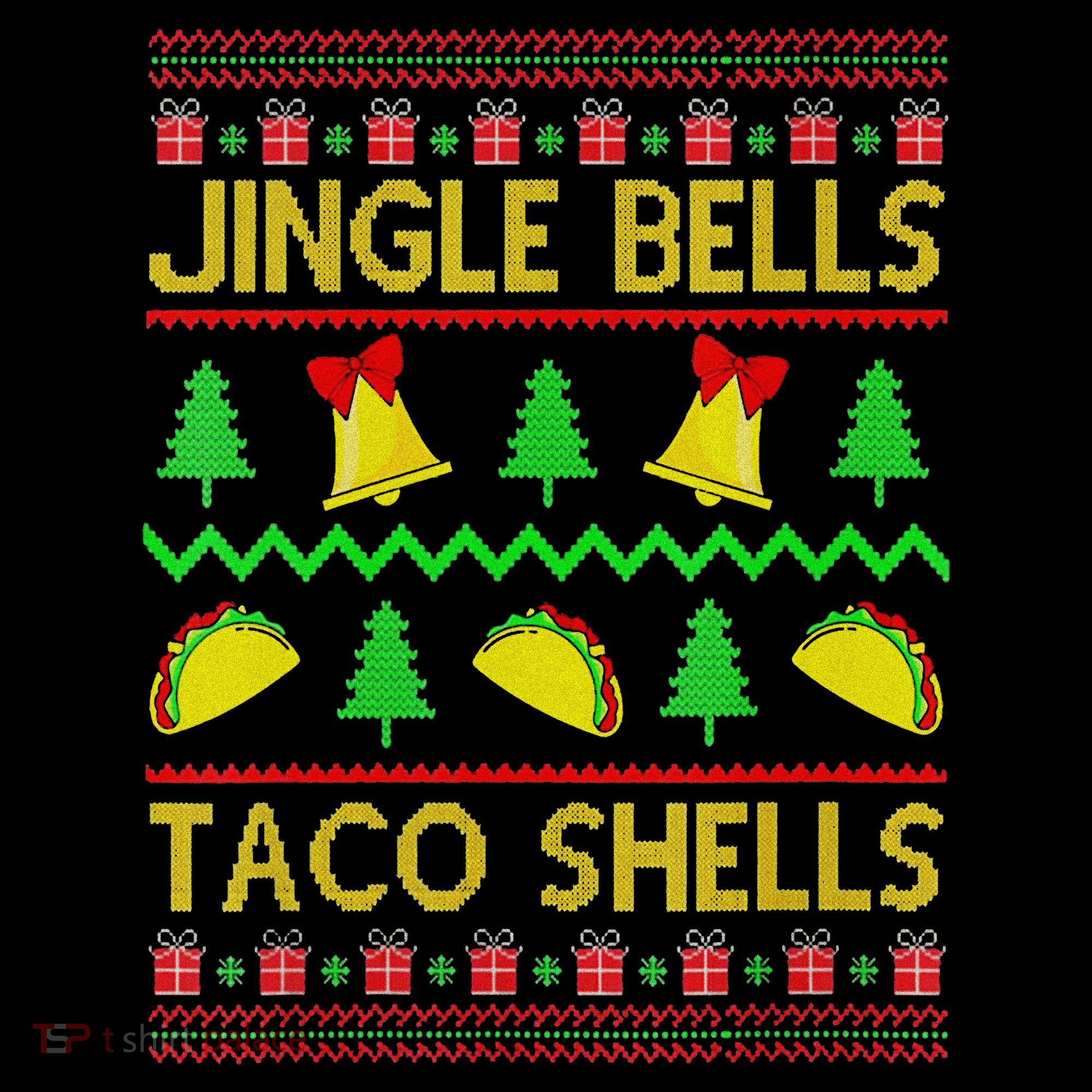 Jingle Bell Taco Shells Funny Christmas Mexican Women's Hoodie