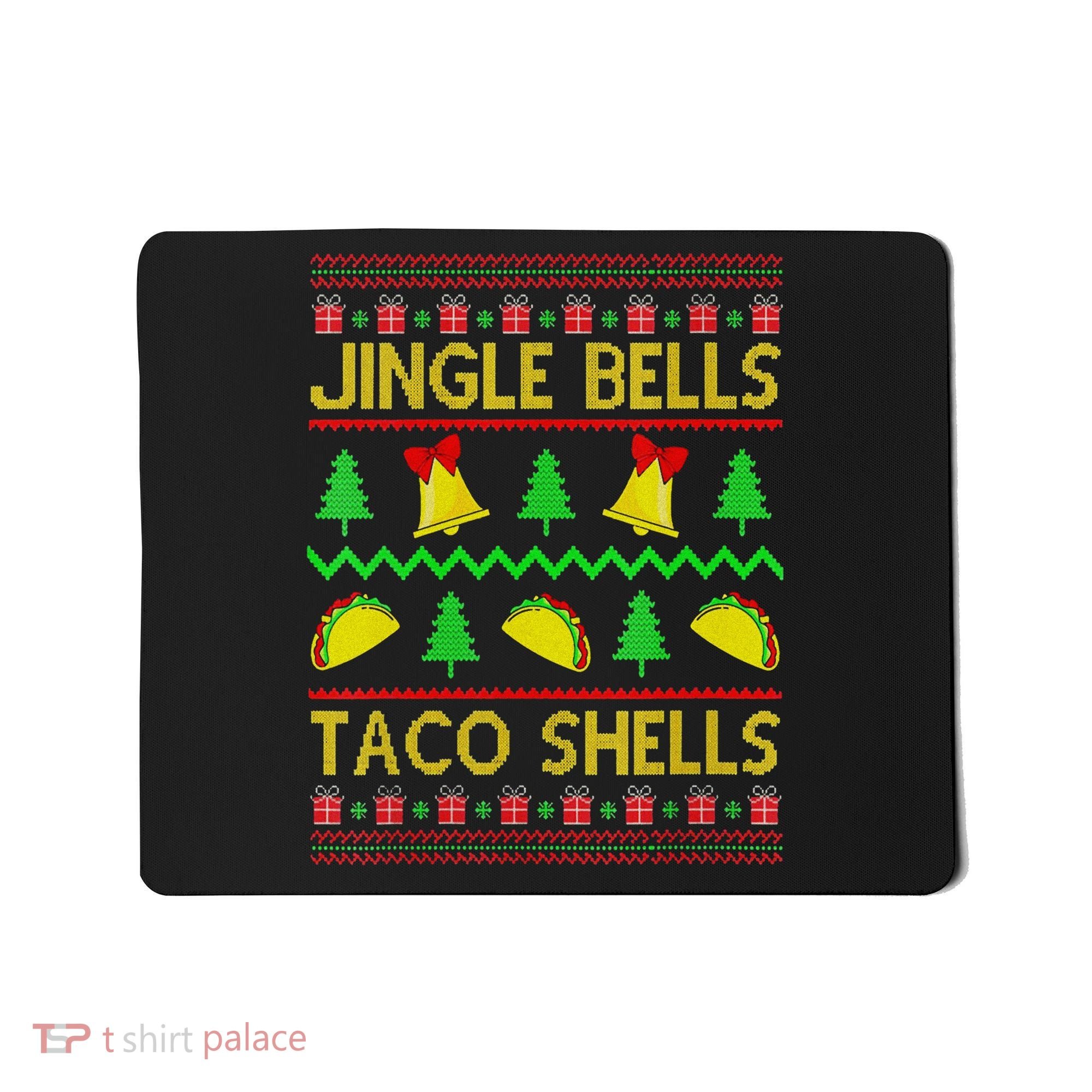 Jingle Bell Taco Shells Funny Christmas Mexican Mousepad