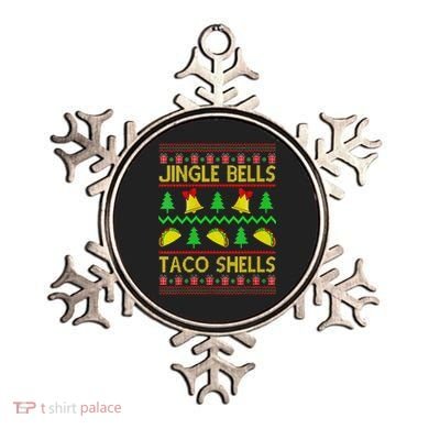 Jingle Bell Taco Shells Funny Christmas Mexican Ornament