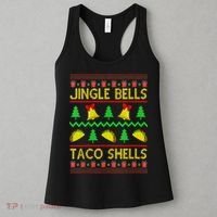 Jingle Bell Taco Shells Funny Christmas Mexican Women's Tank Top thumb 3