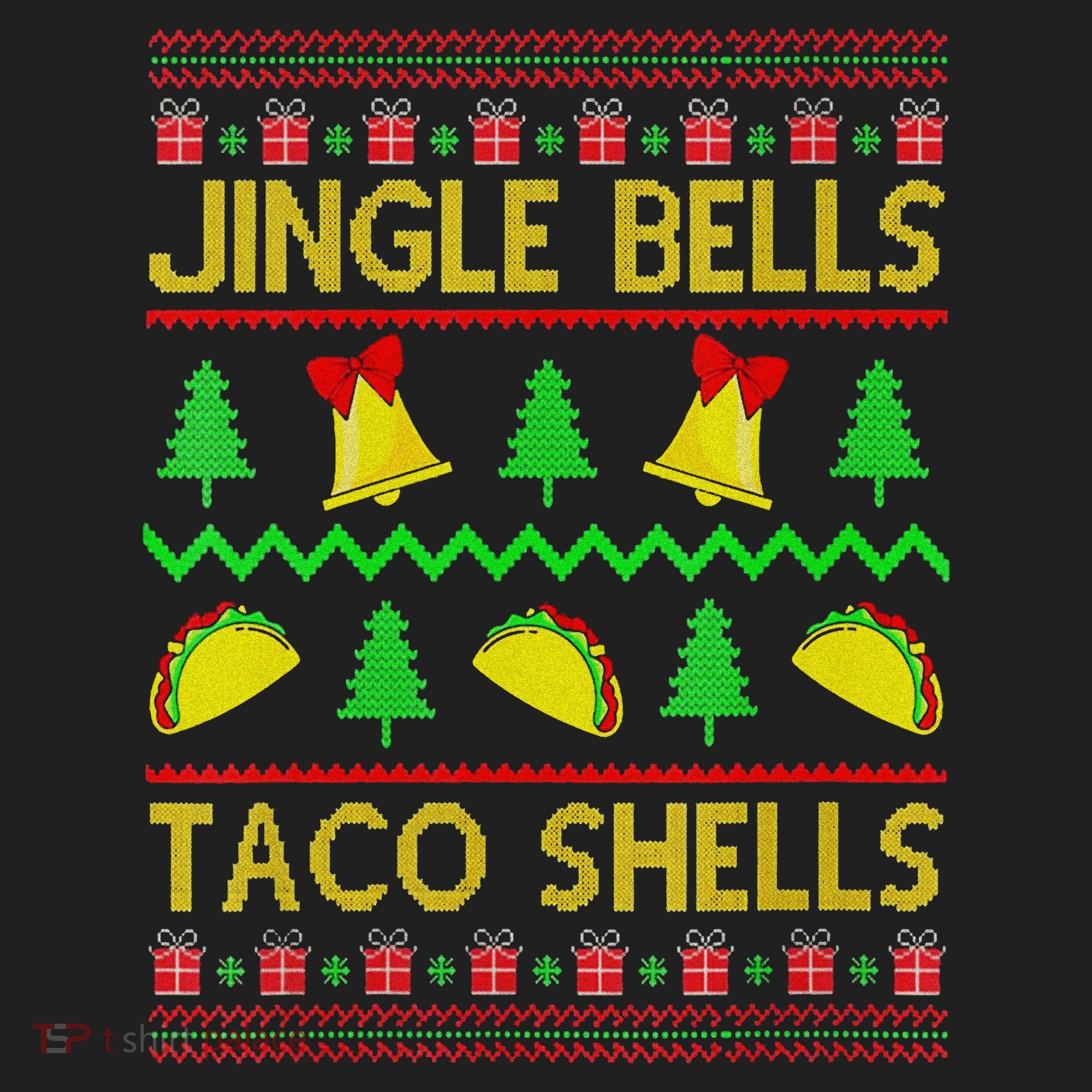 Jingle Bell Taco Shells Funny Christmas Mexican Hat
