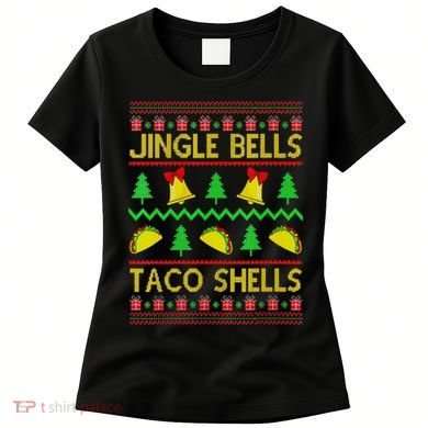 Jingle Bell Taco Shells Funny Christmas Mexican Women's T-Shirt