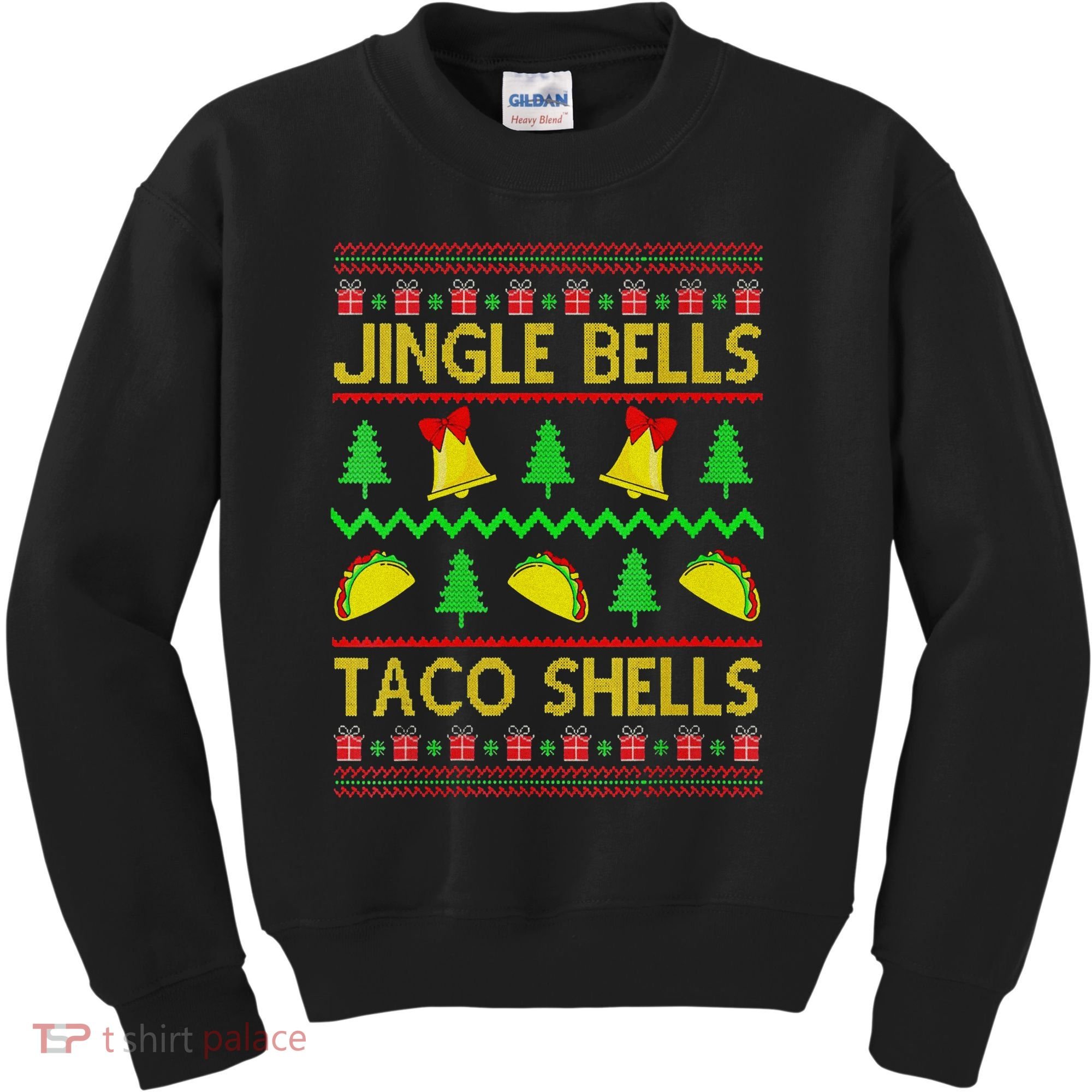 Jingle Bell Taco Shells Funny Christmas Mexican Kids Sweatshirt