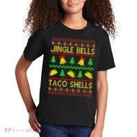 Jingle Bell Taco Shells Funny Christmas Mexican Kids T-Shirt thumb 2
