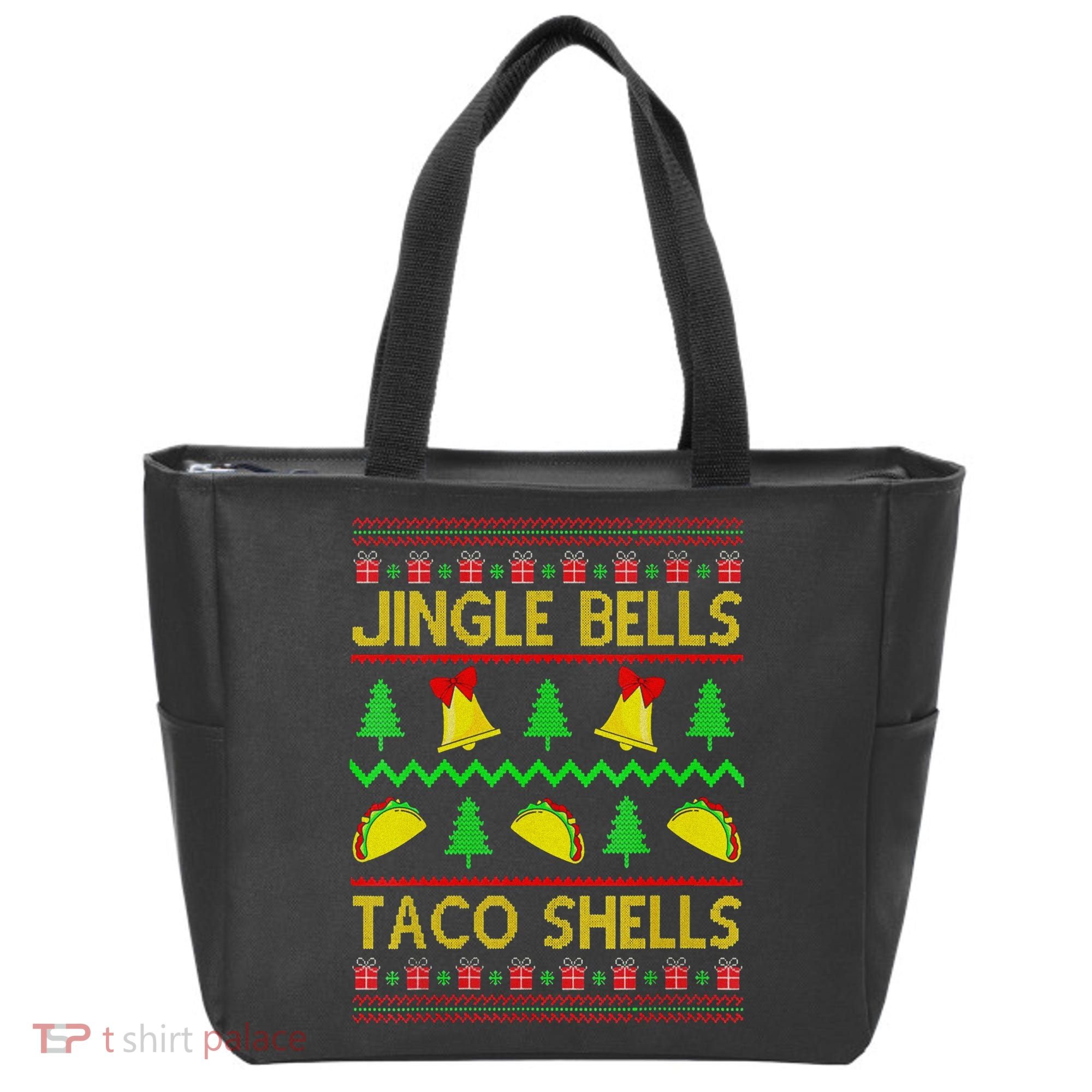 Jingle Bell Taco Shells Funny Christmas Mexican Tote Bag