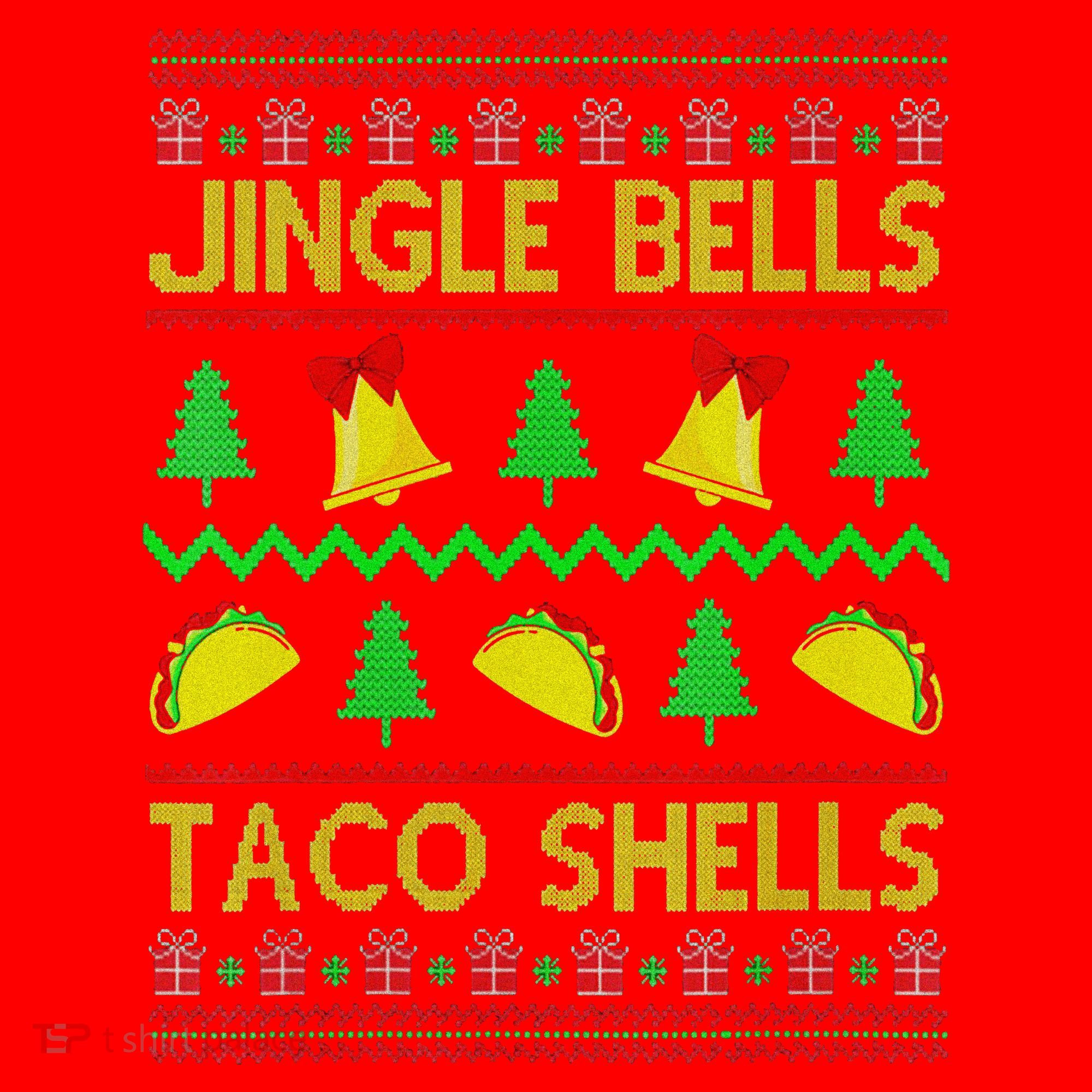 Jingle Bell Taco Shells Funny Christmas Mexican Santa Hat