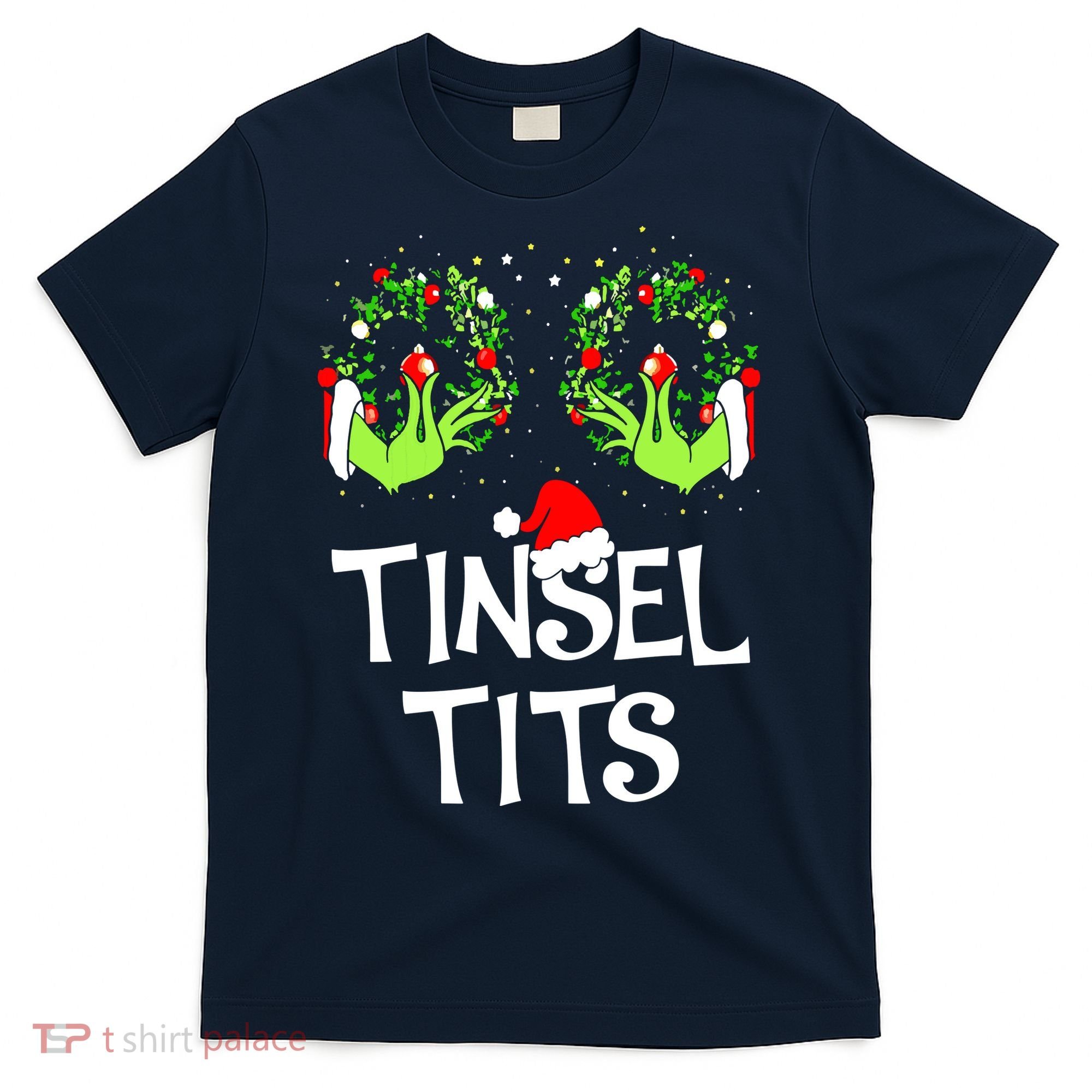 Jingle Balls Tinsel Tits Couples Christmas Matching Couple T-Shirt