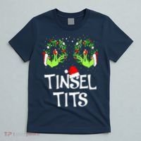 Jingle Balls Tinsel Tits Couples Christmas Matching Couple T-Shirt thumb 5