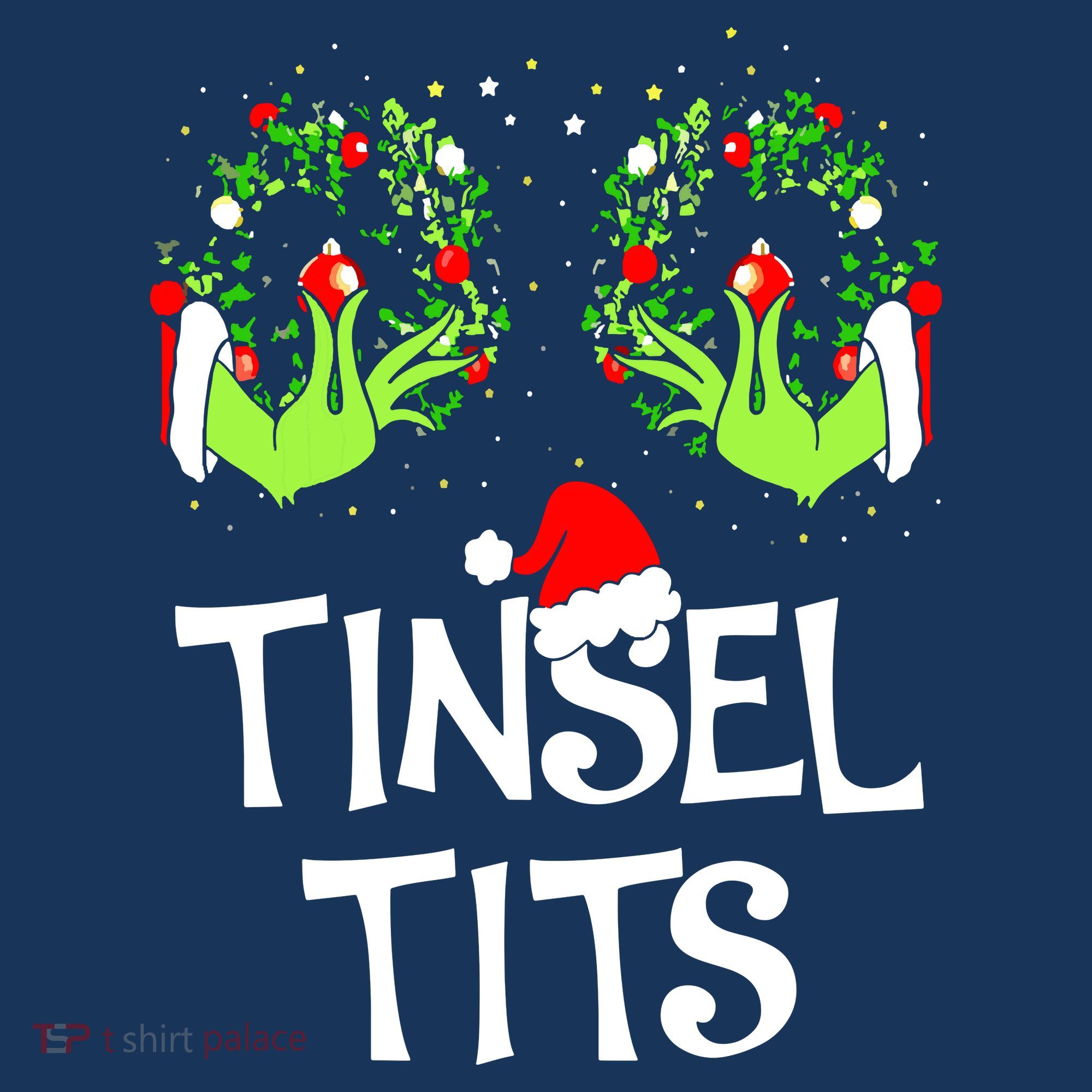 Jingle Balls Tinsel Tits Couples Christmas Matching Couple Women's Hoodie