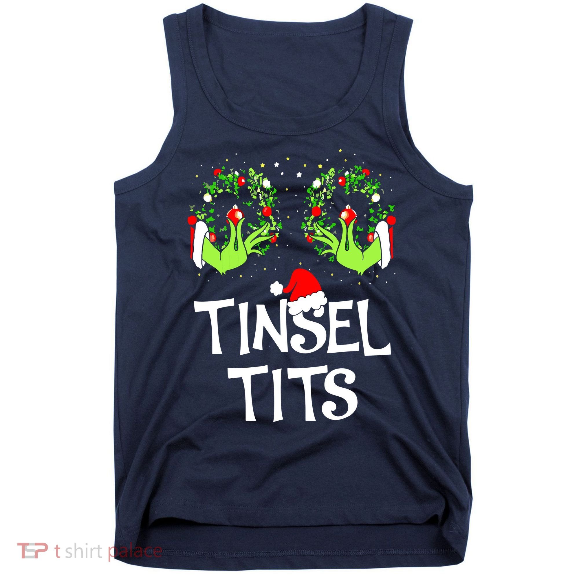 Jingle Balls Tinsel Tits Couples Christmas Matching Couple Tank Top