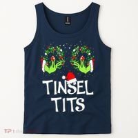 Jingle Balls Tinsel Tits Couples Christmas Matching Couple Tank Top thumb 2