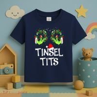 Jingle Balls Tinsel Tits Couples Christmas Matching Couple Toddler T-Shirt thumb 3