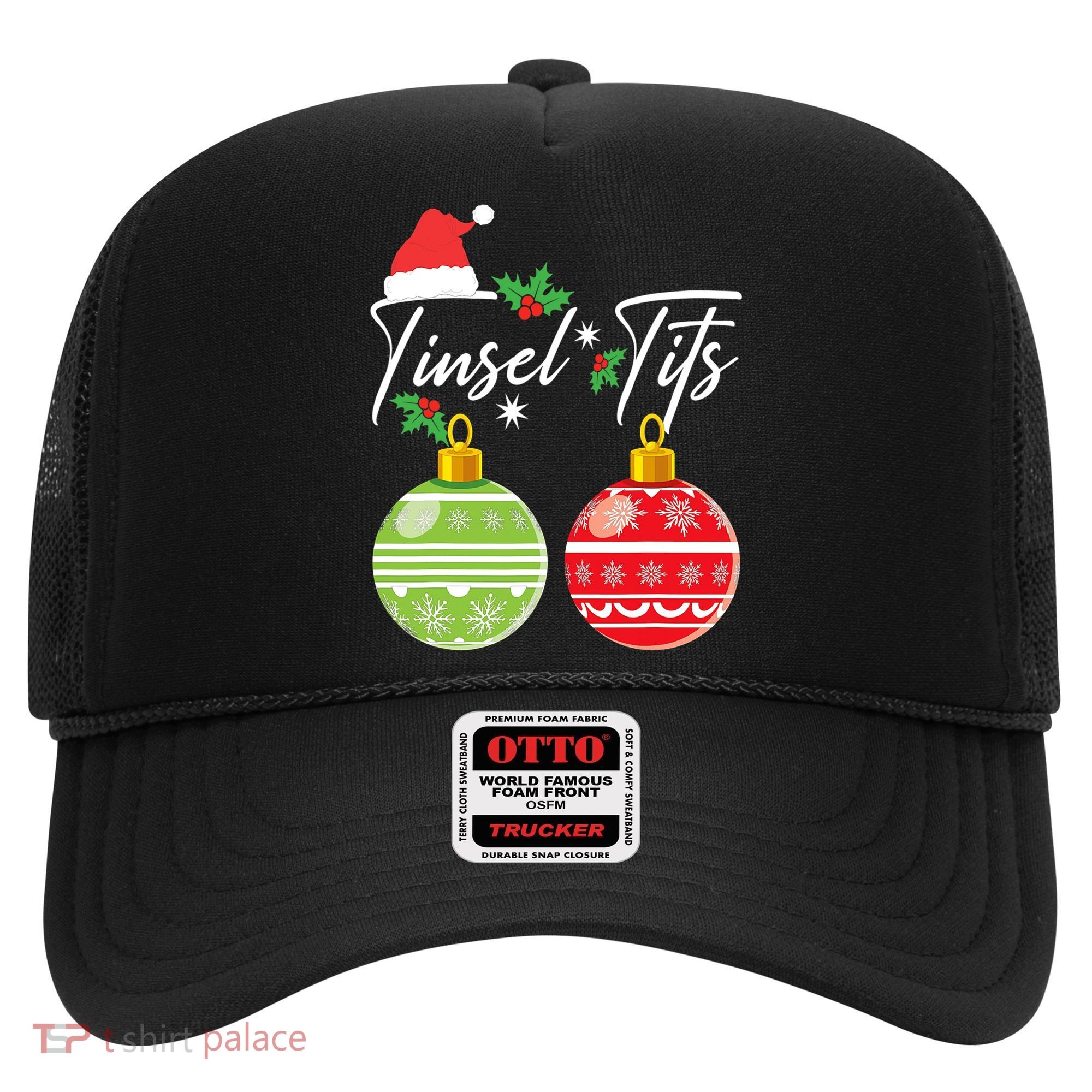 Jingle Balls Tinsel Tits Funny Christmas Matching Couple Hat